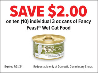 SAVE $2.00 on Fancy Feast® Wet Cat Food