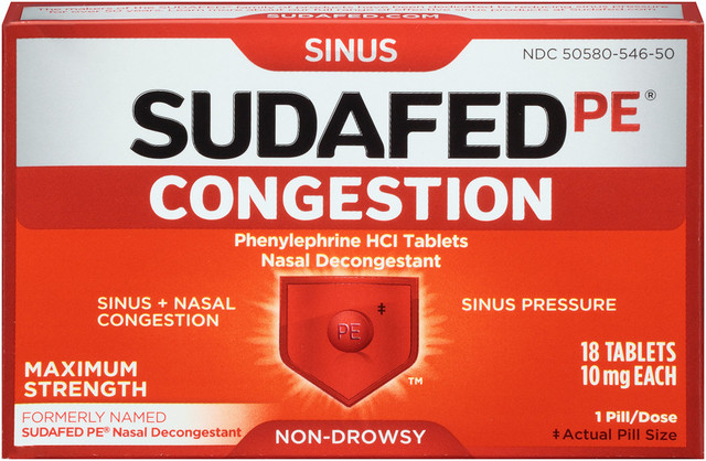 Sudafed PE® Maximum Strength